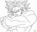 Broly Goku Coloring Pages Ssgss Dragon Inked Ball Drawing Super Sketch Color Getcolorings Draw Printable sketch template