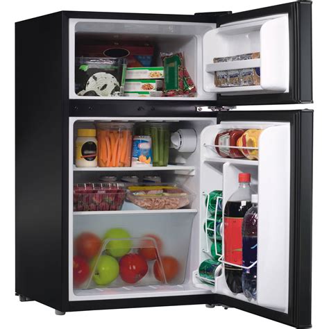 compact fridge refrigerator  cu ft dorm office double door mini