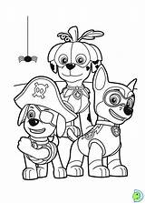 Patrulha Canina Skye Pow Pata Patrulla Colorirdinokids Menino Infantis Personagens Dibujos Rubble Everest Livro Salvo sketch template