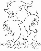 Coloring Dolphin Pages Baby Cute Dolphins Printable Color Kids Football Colouring Print Getdrawings Sheets Getcolorings Vegetables Lion Colorings Choose Board sketch template
