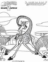 Madagascar Melman sketch template