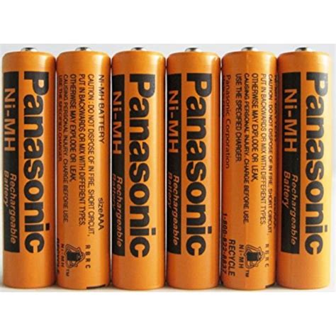 panasonic nimh aaa rechargeable battery  cordless phones    aaa  mah  batteries