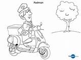 Coloring Mailman Pages Postman Colouring Pat Kids Occupation Clipart Library Activities Printables Coloringhome Popular Getdrawings Pdf Kindergarten sketch template