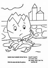 Humpty Dumpty Coloring Pages Rhyme Printable Parentune Worksheets Books sketch template