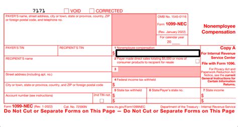 nec form  printable  template