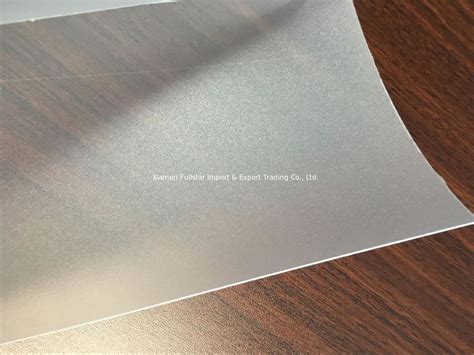 Thin White Translucent Plastic Sheet Matte Pvc Flat