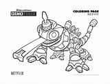 Dinotrux Coloring Printable Revvit Pages sketch template