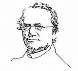 Mendel Gregorio Genética Evolucion Geneticas Bases Figura Fundador Biologia sketch template