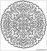 Mandala Adult Coloring Pages Color Online sketch template