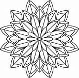 Mandela Coloringhome Erwachsene Entspannung Blumen sketch template