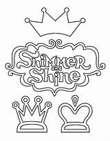Shimmer Shine sketch template