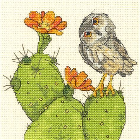 dimensions counted cross stitch kit  prickly owl anabellas