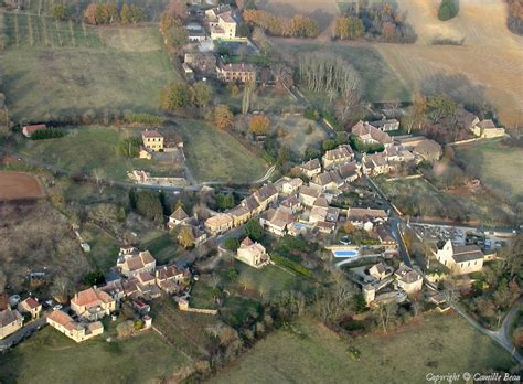 photo aerienne de monsac dordogne