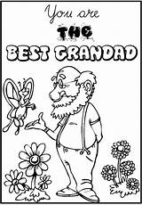 Colouring Grandad Coloring Pages Kids Father Fathers Printable Sheet Popular Themumeducates sketch template