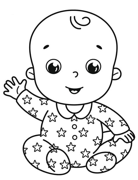 happy baby boy coloring page  printable coloring pages  kids