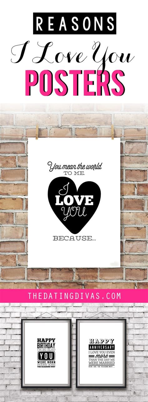 reasons i love you posters an easy romantic t idea