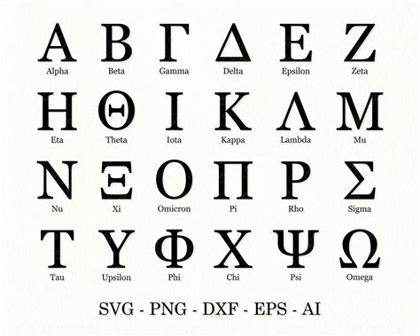 greek letter svg greek font svg greek alphabet svg greek etsy