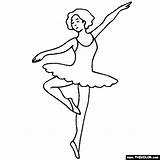 Ballerina Ballet Coloring Pages Dancer Dance Clipart Online Color Christmas Gif Choose Board Clip Es Sheets Silhouette sketch template