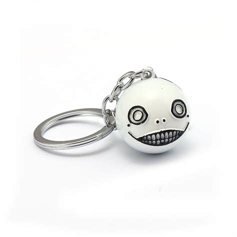 Game Nier Automata Silicone Solid Big Face Ball Keychain 2b Emil No 2