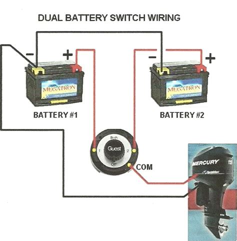 boat dual battery wiring schematic diagram hookup guide