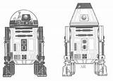 Wars Star Droid R4 R2 Drawing D2 Factory Series Looks Comparison sketch template