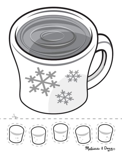 printable hot chocolate mug template printable templates