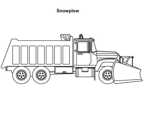 snow plow truck coloring pages coloring pages