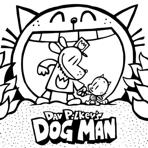 dog man coloring page  printable coloring pages  kids