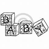 Blocks Baby Drawing Clipartmag sketch template