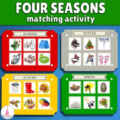 seasons sorting activity sorting activities seasons preschool