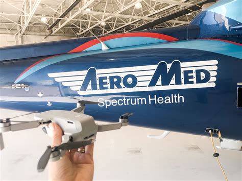 spectrum health aero med avoids collision  drone calls  operator awareness spectrum