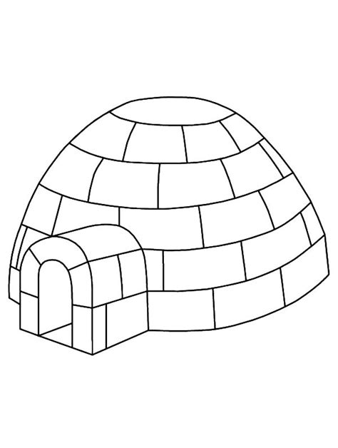 igloo outline coloring pages bulk color house colouring pages