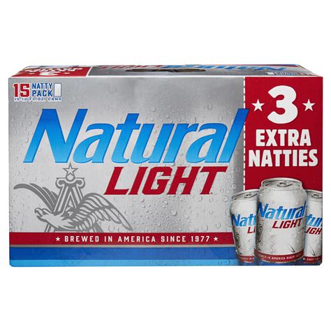 natty light  pack cans