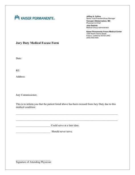 jury duty excuse letter templates  ms word google