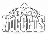 Nuggets Denver Logo Draw Nba Drawing Step sketch template