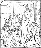 Parables Virgins Wise Virgens Parable Foolish Gardenofpraise Colorir Das Craft Peregrina sketch template