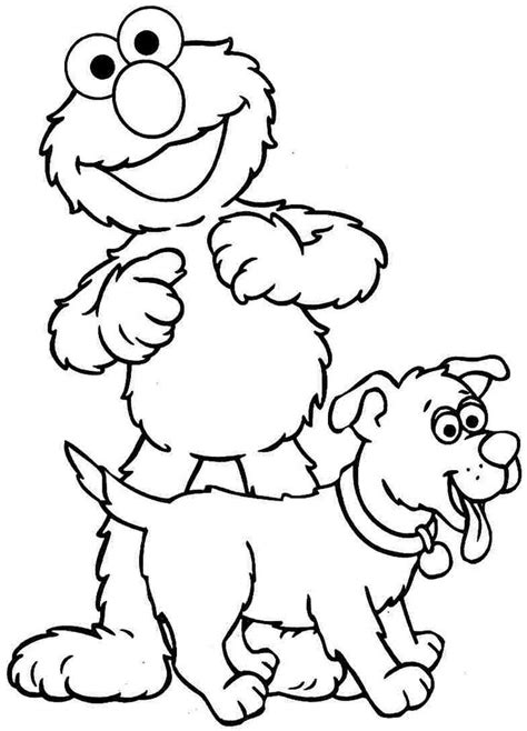 elmo printable coloring pages