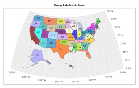 map regions labels