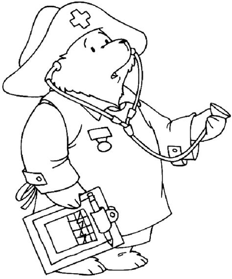doctor nurse coloring page coloring pages  kids hospital doctors