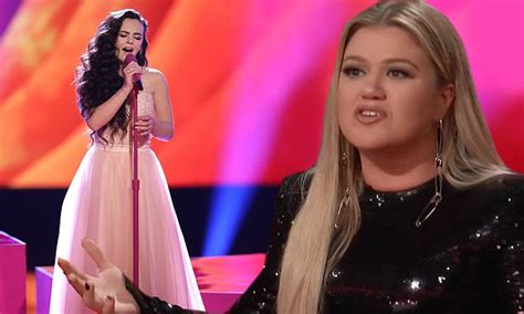 the voice final kelly clarkson gives song to teen chevel shepherd daily mail online
