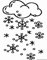 Snowing Snow sketch template