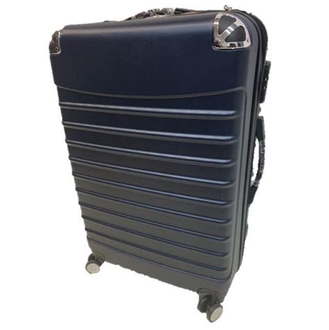 reis koffer trolley blauw  cm super kwaliteit abs bol