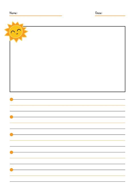 st grade writing paper    printables printablee