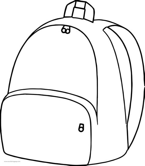 bag  print coloring pages