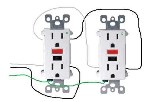 electrical    properly wire gfci outlets  parallel home improvement stack exchange