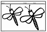 Dragonfly Coloring Pages Cute Drawing Getdrawings Insect Children sketch template