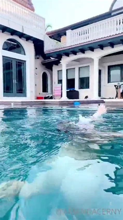 Amanda Cerny Naked Swimming Pool Onlyfans Video Tape Leaked