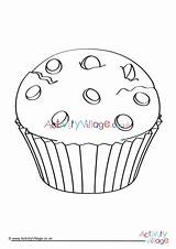 Muffin Colouring Activity Village Explore sketch template