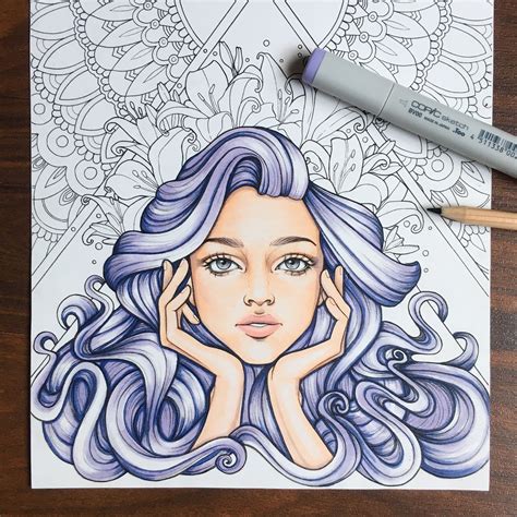 testing    linework   coloring book atcopicmarker
