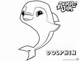 Jam Animal Coloring Pages Dolphin Printable Kids Bettercoloring sketch template